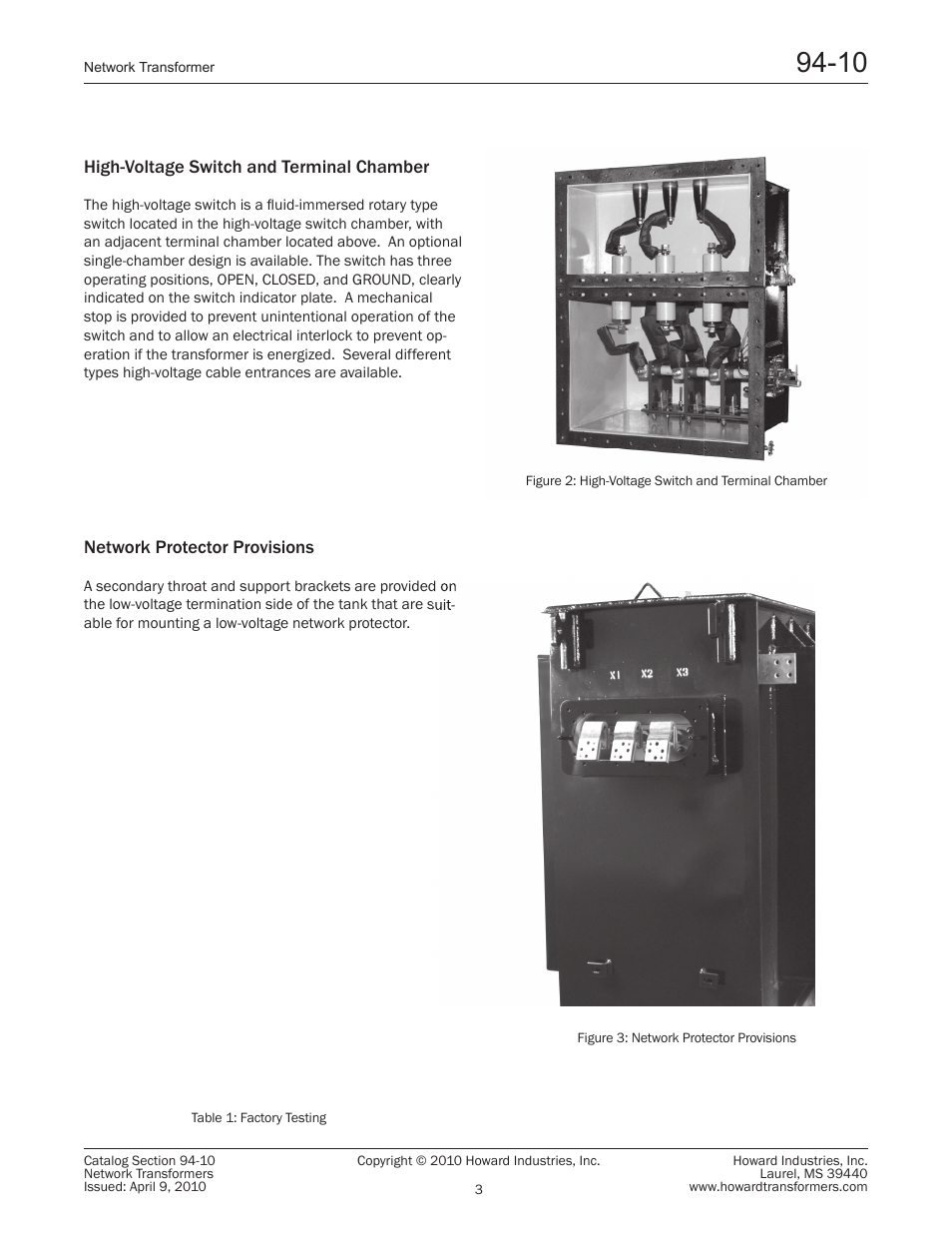 Howard Network Transformers User Manual | Page 3 / 8