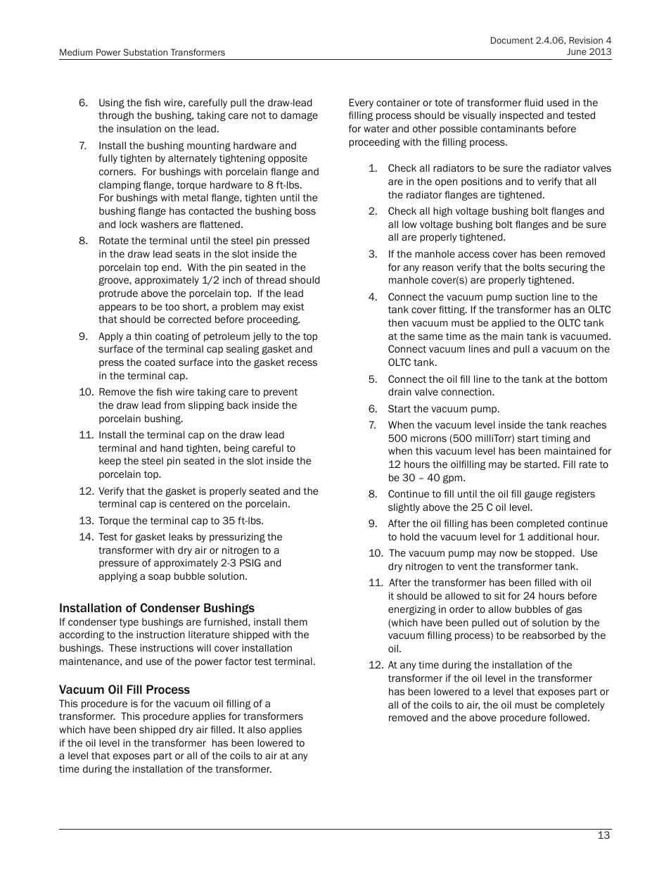 Howard Medium Power Substation User Manual | Page 13 / 24