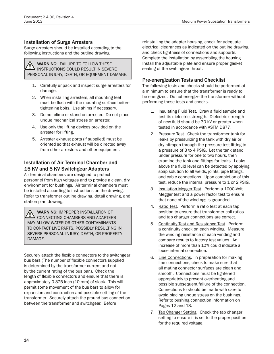 Howard Medium Power Substation User Manual | Page 14 / 24