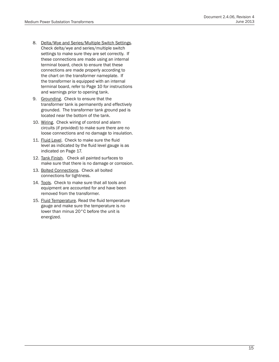 Howard Medium Power Substation User Manual | Page 15 / 24