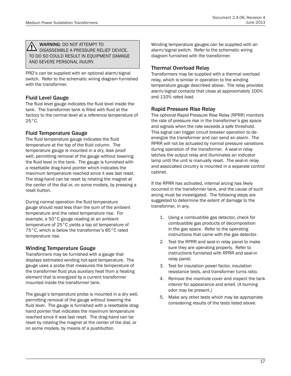 Howard Medium Power Substation User Manual | Page 17 / 24