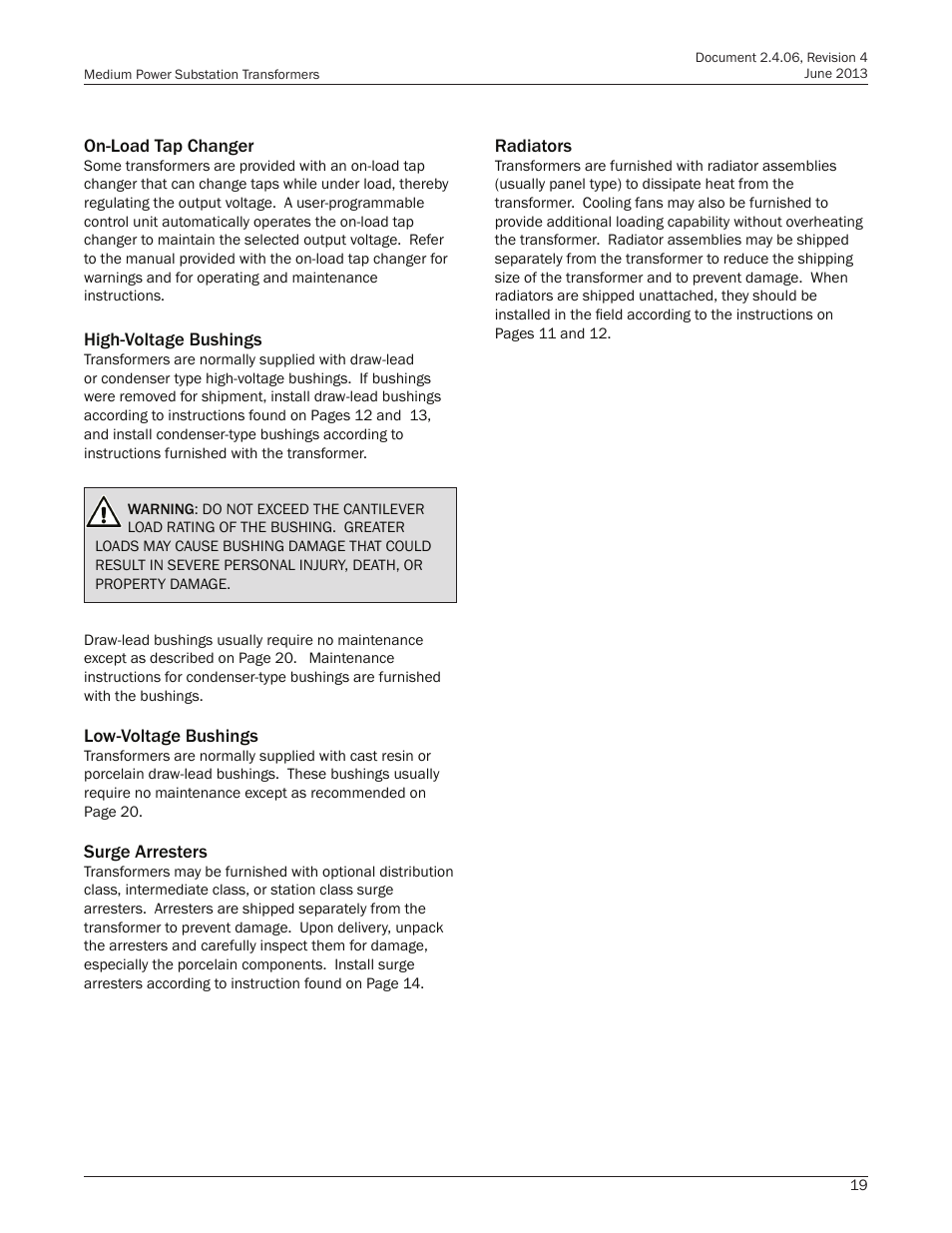 Howard Medium Power Substation User Manual | Page 19 / 24