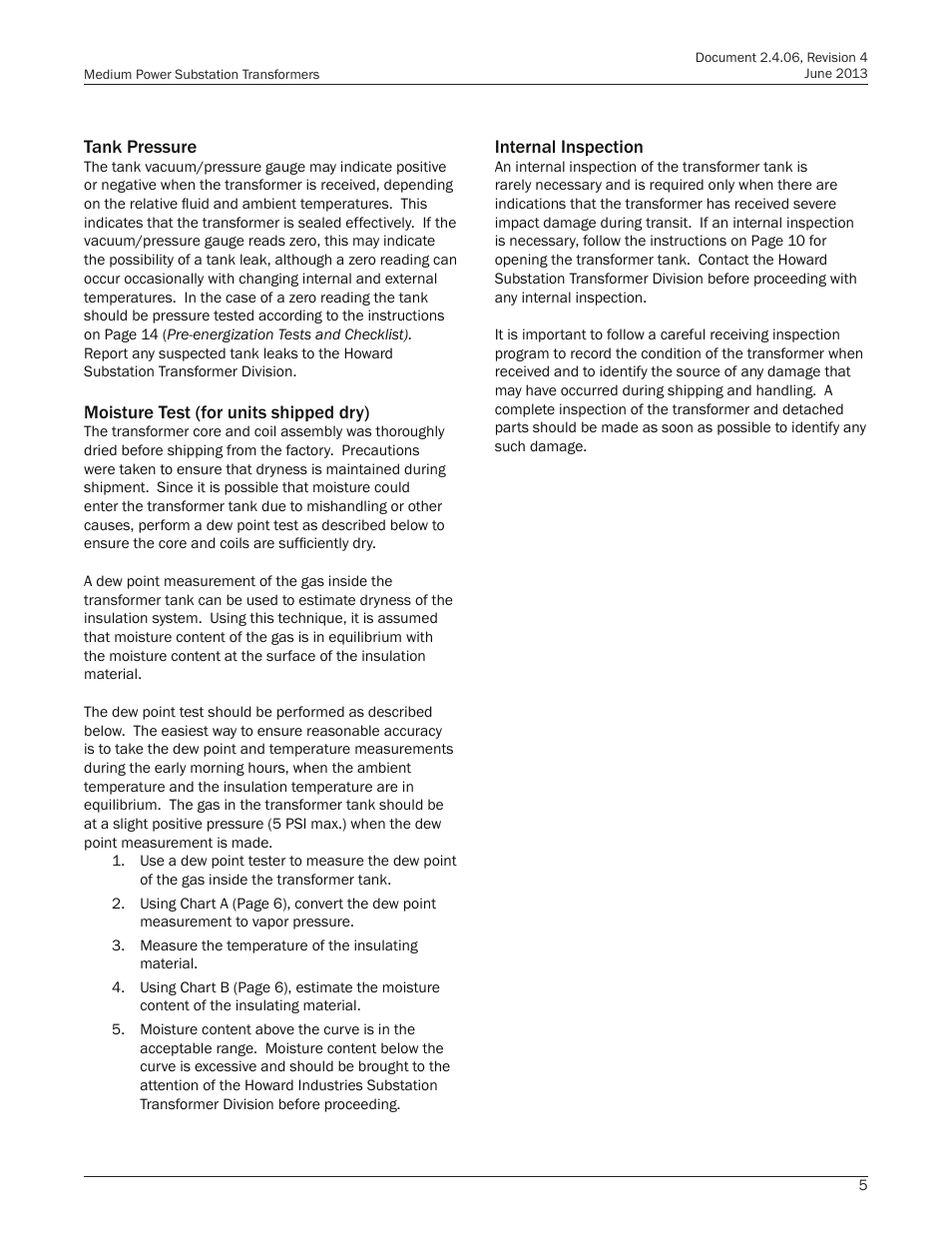Howard Medium Power Substation User Manual | Page 5 / 24
