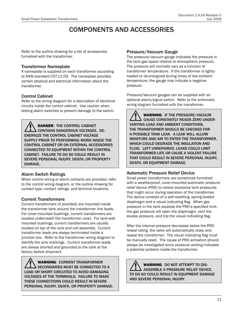 Components and accessories | Howard Small Power User Manual | Page 11 / 18