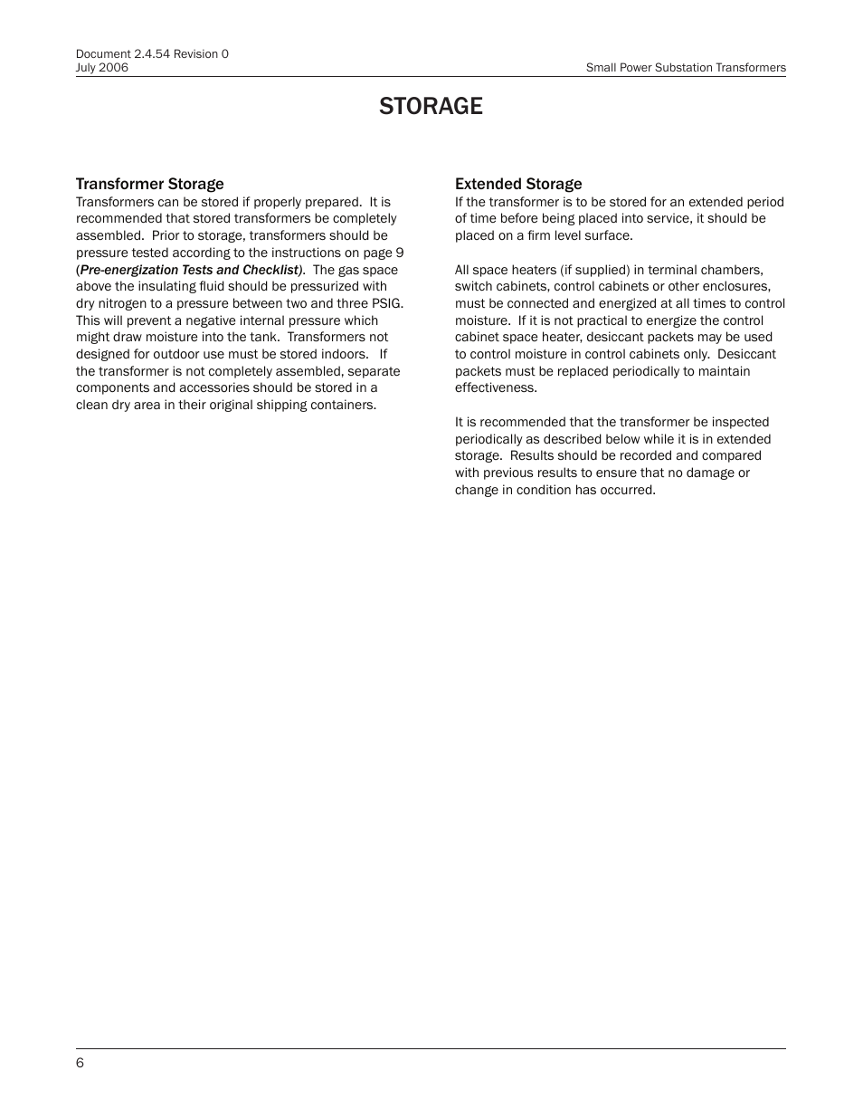 Storage | Howard Small Power User Manual | Page 6 / 18