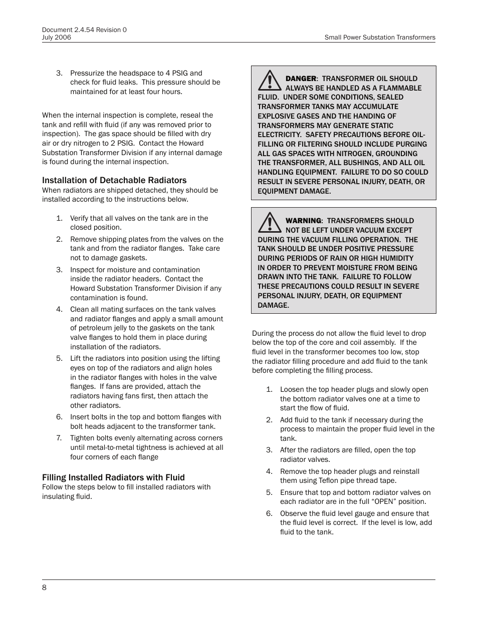Howard Small Power User Manual | Page 8 / 18