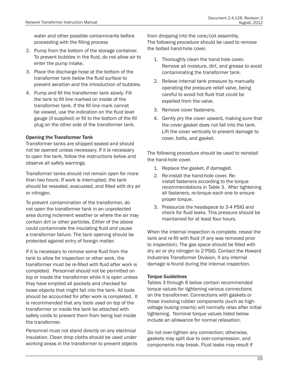 Howard HI-110 Network Transformer User Manual | Page 25 / 28