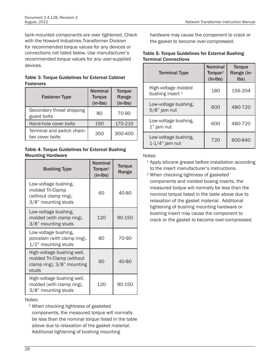 Howard HI-110 Network Transformer User Manual | Page 26 / 28