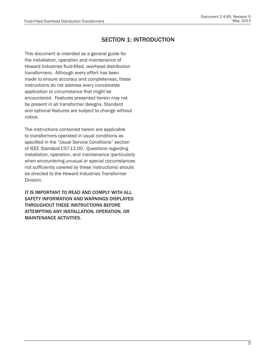 Howard HI-102 Overhead Transformer User Manual | Page 5 / 32