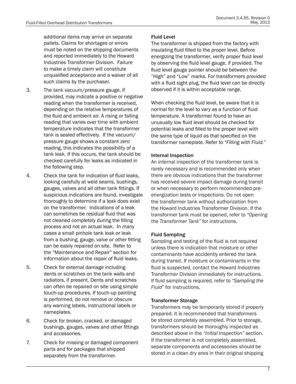 Howard HI-102 Overhead Transformer User Manual | Page 7 / 32