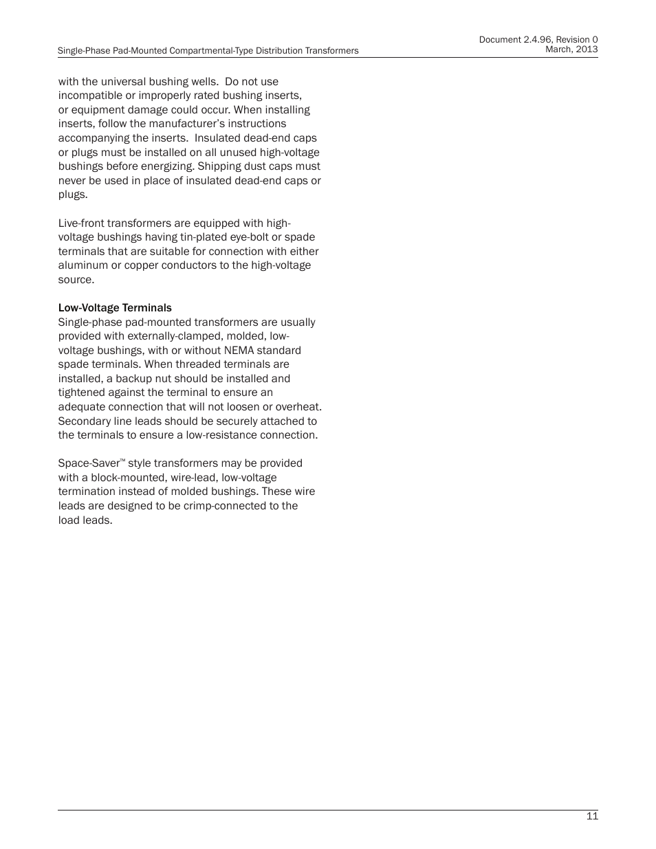 Howard HI-104 Single-Phase Pad Transformer User Manual | Page 11 / 36