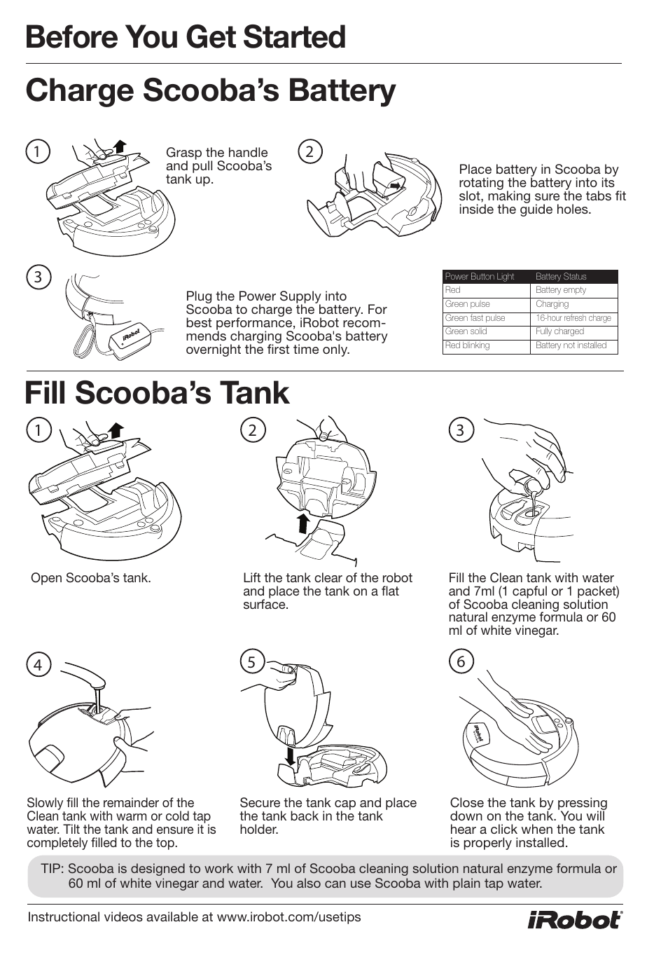 iRobot Scooba 390 User Manual | 17 pages