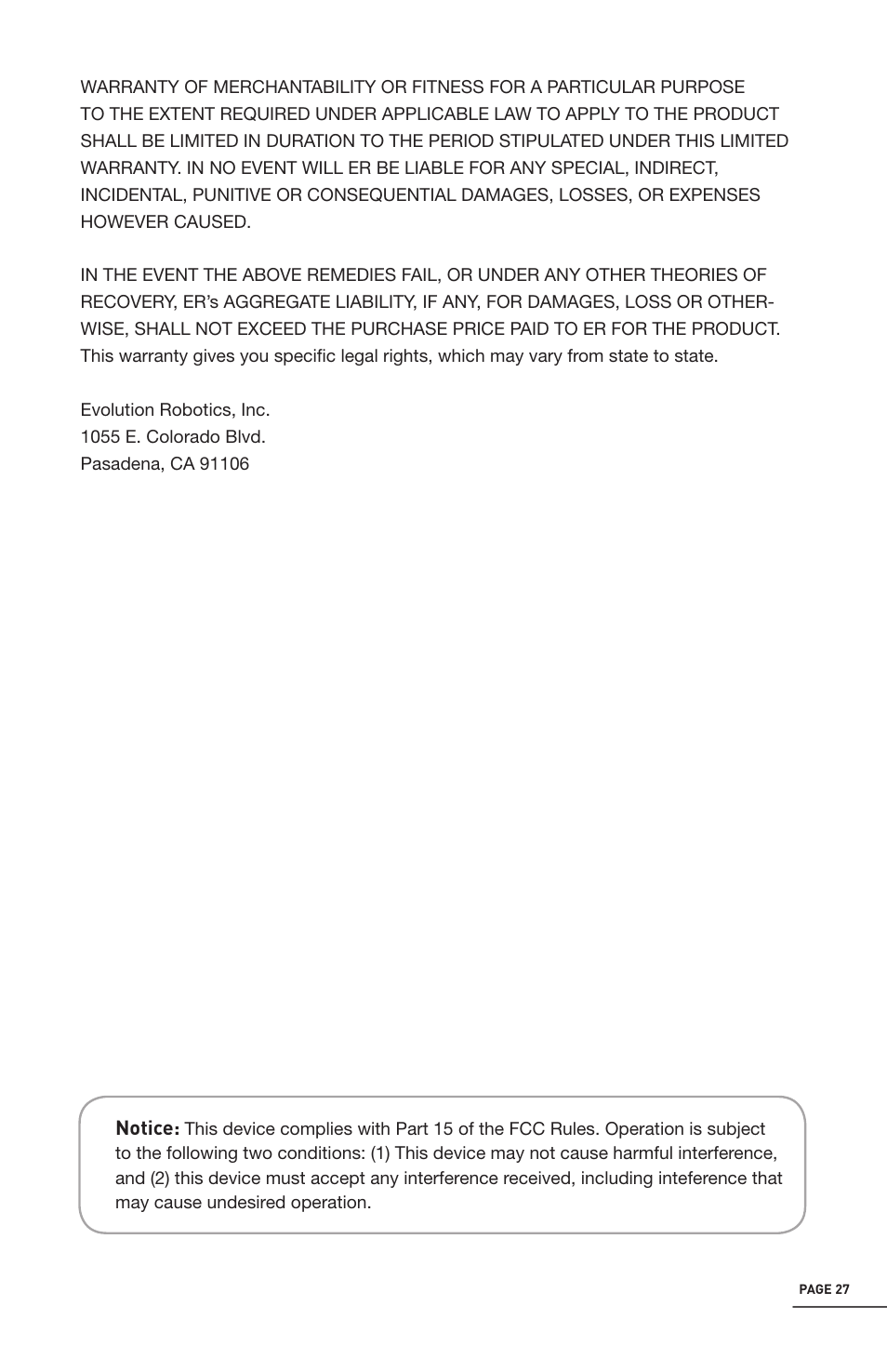 iRobot Mint 4200 User Manual | Page 27 / 84