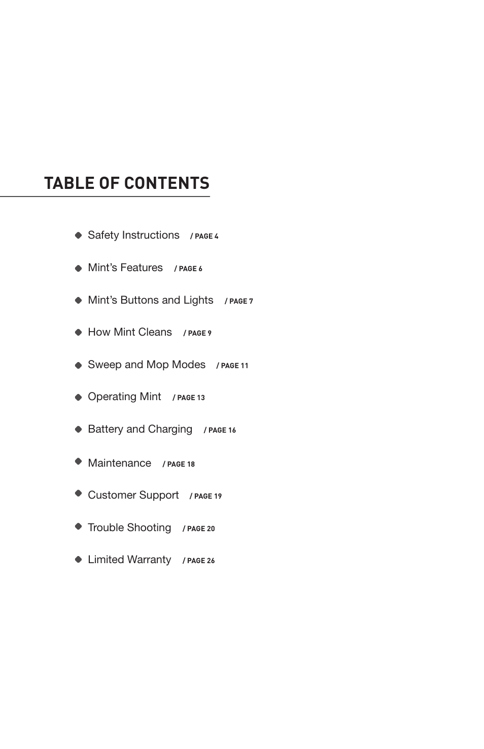 iRobot Mint 4200 User Manual | Page 3 / 84