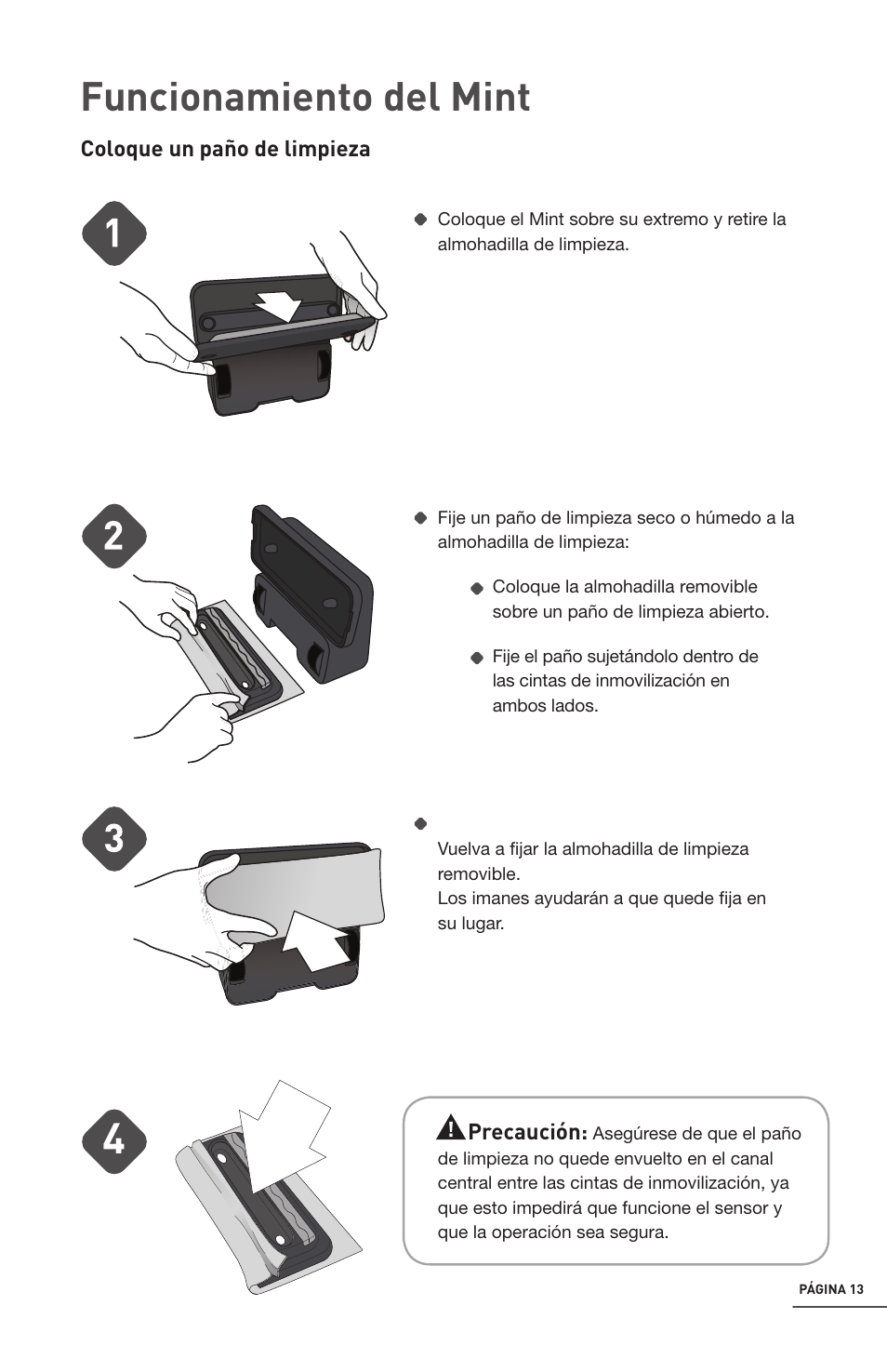 Funcionamiento del mint | iRobot Mint 4200 User Manual | Page 41 / 84