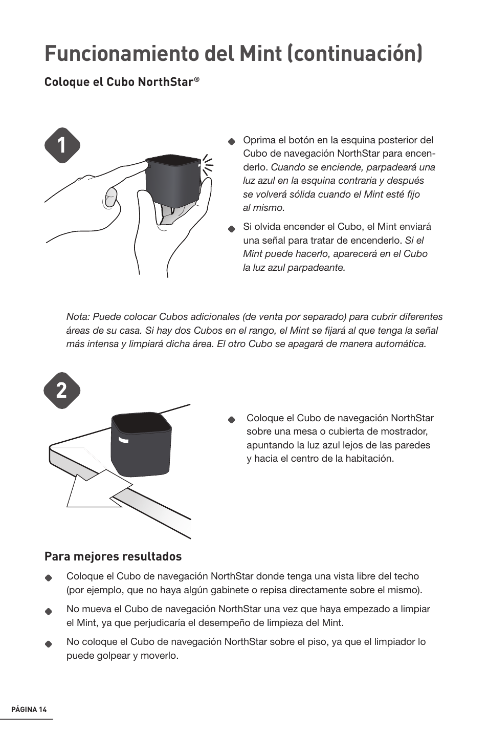 Funcionamiento del mint (continuación) | iRobot Mint 4200 User Manual | Page 42 / 84