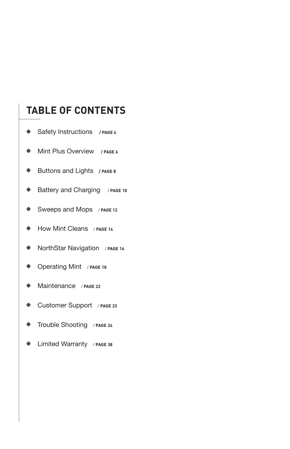 iRobot Mint 5200 User Manual | Page 3 / 40