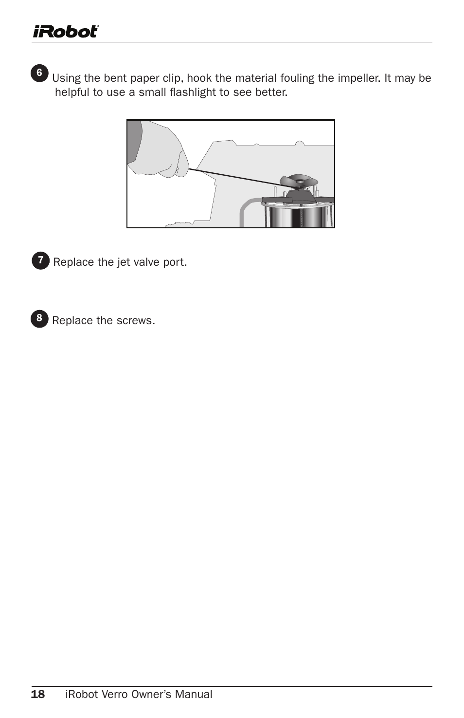iRobot Verro 300 User Manual | Page 18 / 31