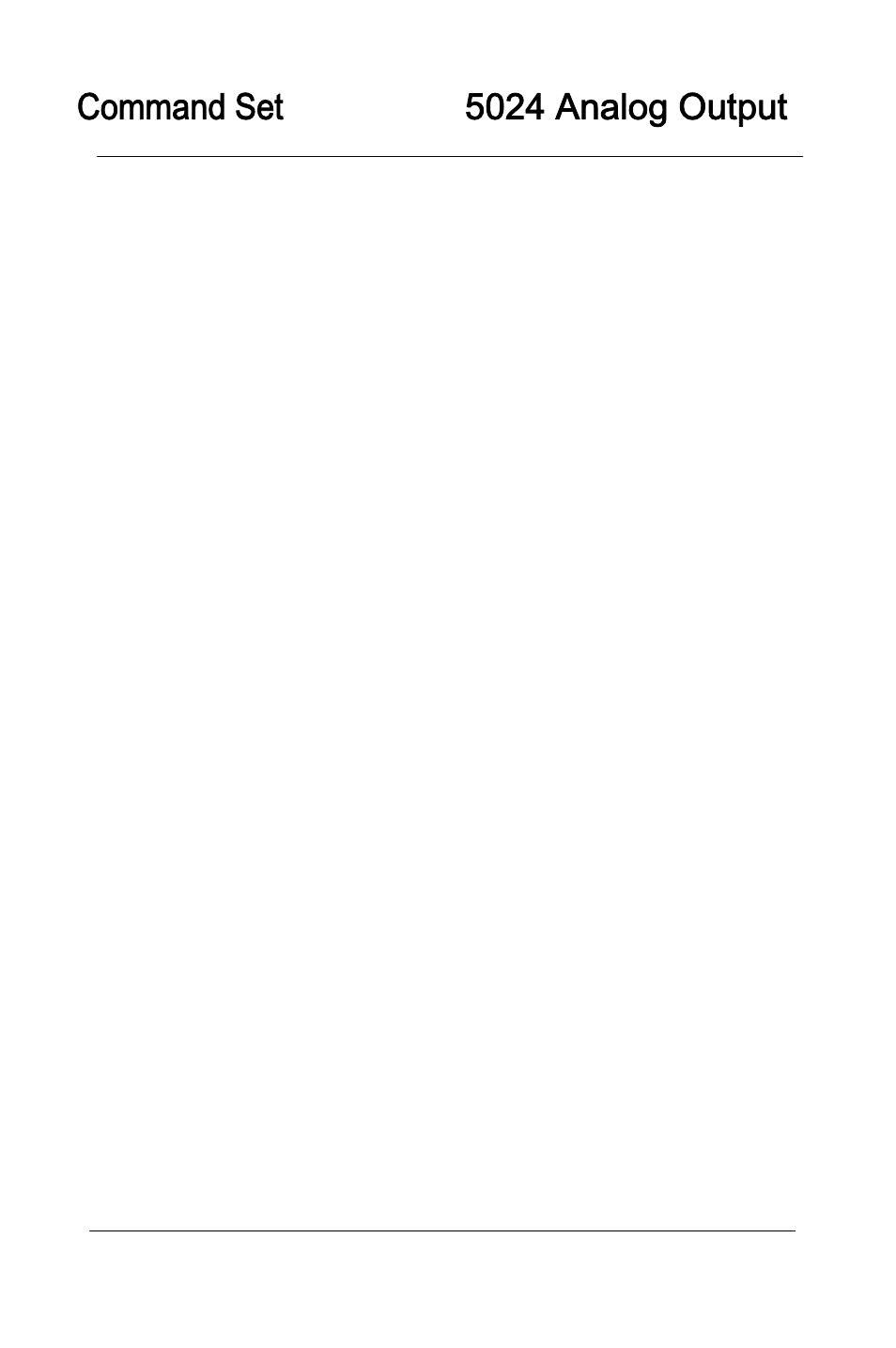 Command set 5024 analog output | Advantech 5000 Series User Manual | Page 171 / 301