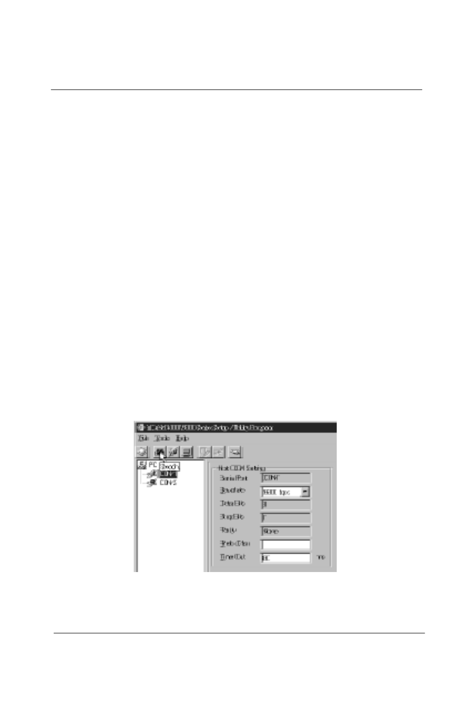 Chapter 5, Baud rate, Prefix char | Timeout, 4 search connected modules | Advantech 5000 Series User Manual | Page 44 / 301