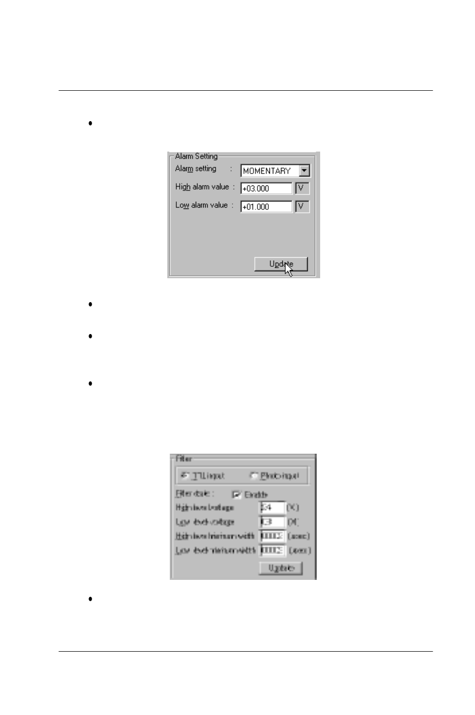 Chapter 5, 12 alarm setting, Digital filter | Advantech 5000 Series User Manual | Page 60 / 301