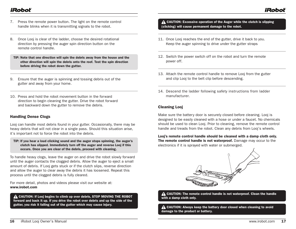 iRobot Looj User Manual | Page 9 / 13