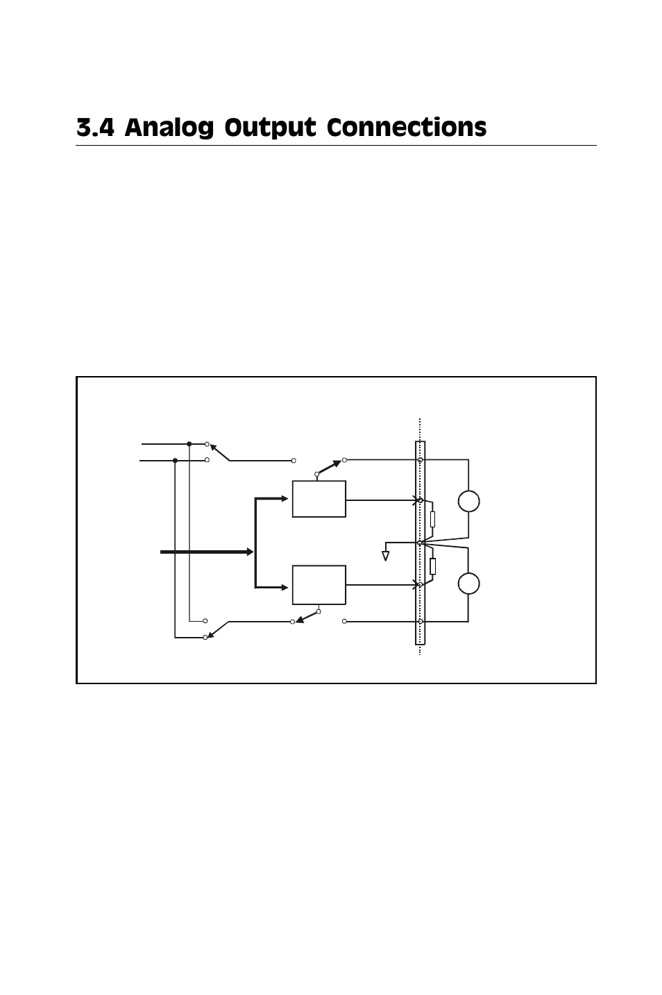 4 analog output connections, Figure 3-5: analog output connections | Advantech PCI-1710 User Manual | Page 27 / 64