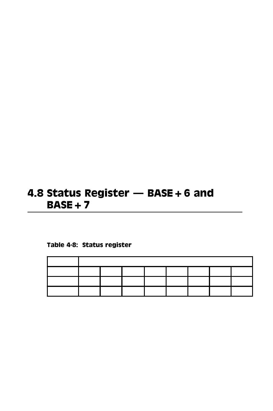 8 status register, 8 status register  base+6 and base+7 | Advantech PCI-1710 User Manual | Page 44 / 64