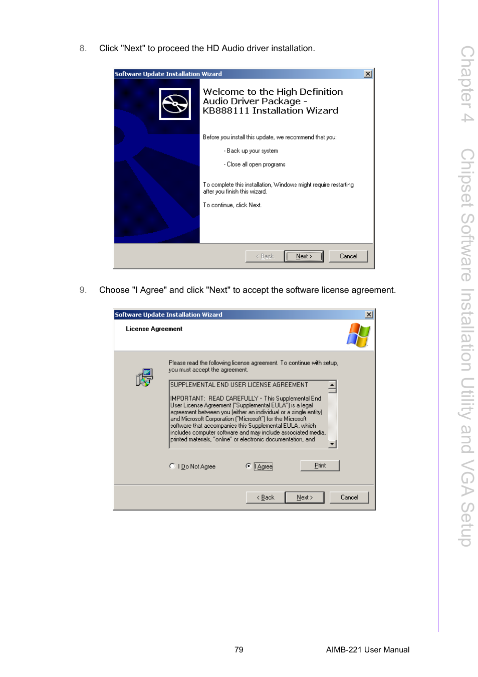 Advantech Industrial Mini-ITX Motherboard with DDR2/Dual GbE/PCI AIMB-221 User Manual | Page 89 / 108