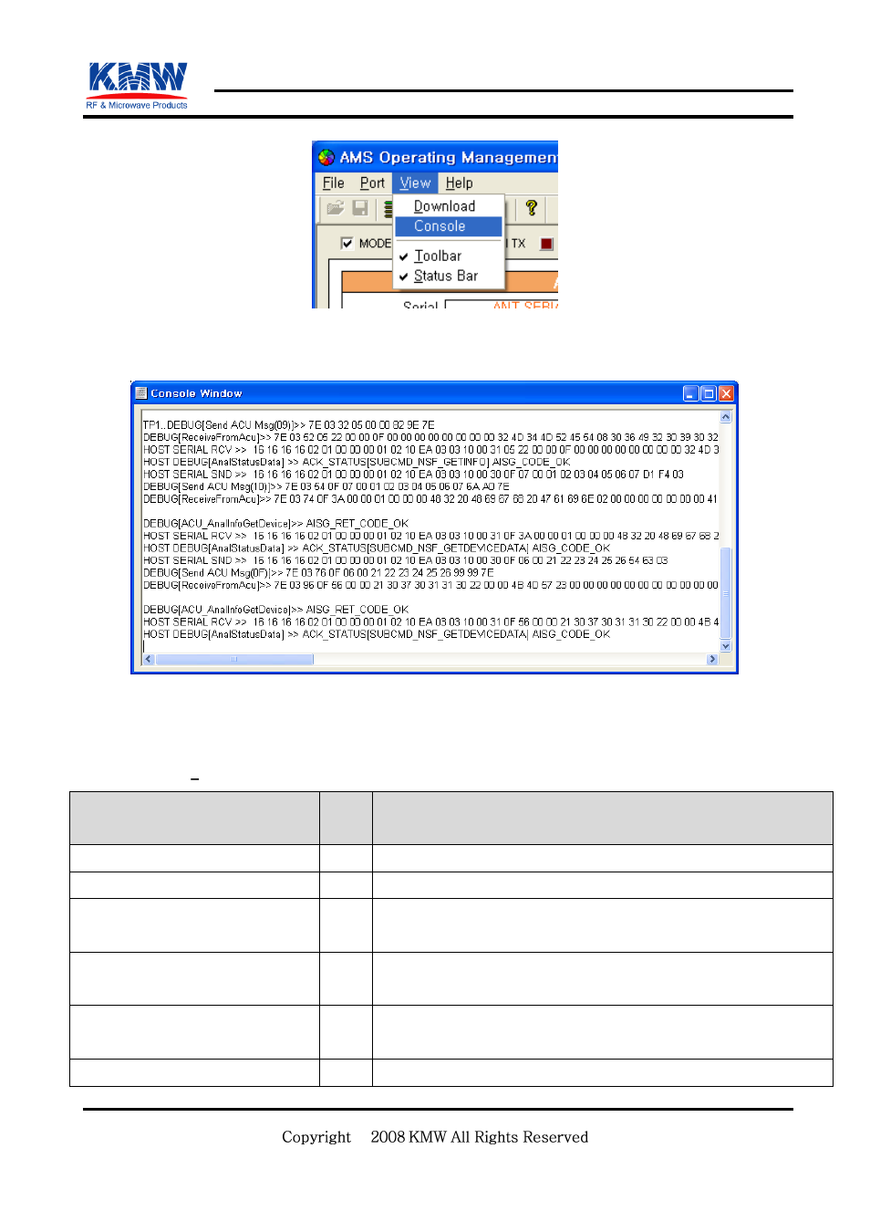 Confidential | KMW Communications AMS Lite User Manual | Page 16 / 30