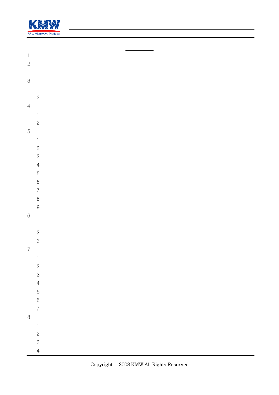 Confidential contents | KMW Communications AMS Lite User Manual | Page 3 / 30