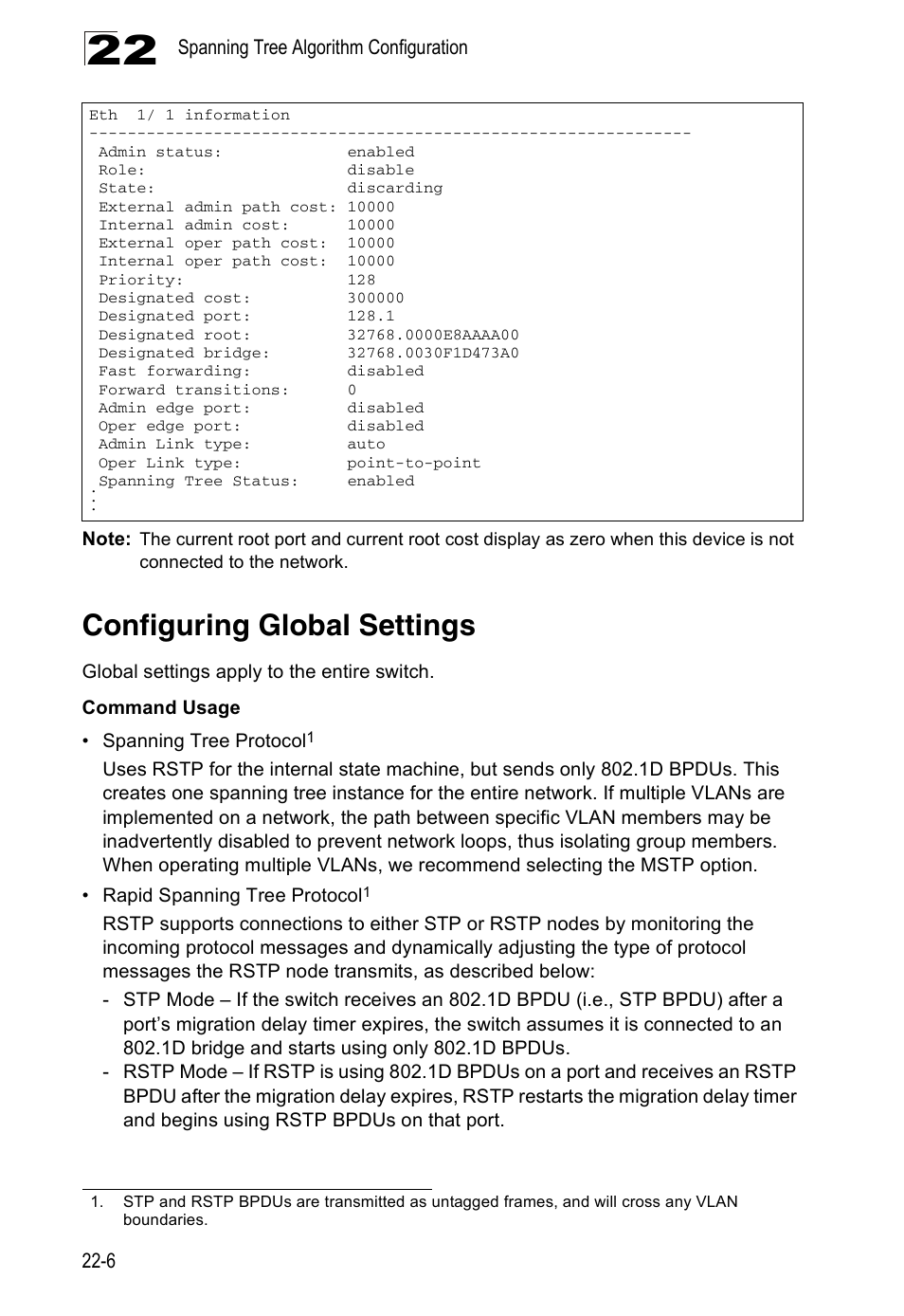 Configuring global settings | Accton Technology ES4524D User Manual | Page 194 / 588