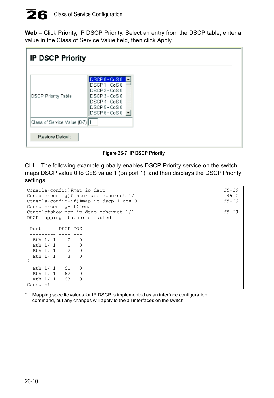 Figure 26-7, Ip dscp priority | Accton Technology ES4524D User Manual | Page 242 / 588