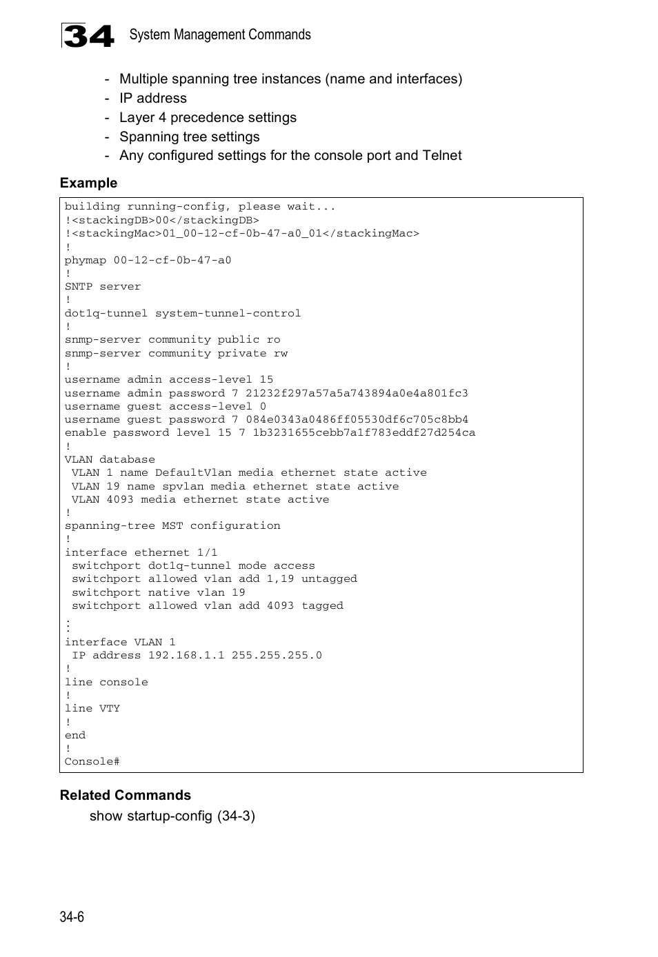 Accton Technology ES4524D User Manual | Page 296 / 588