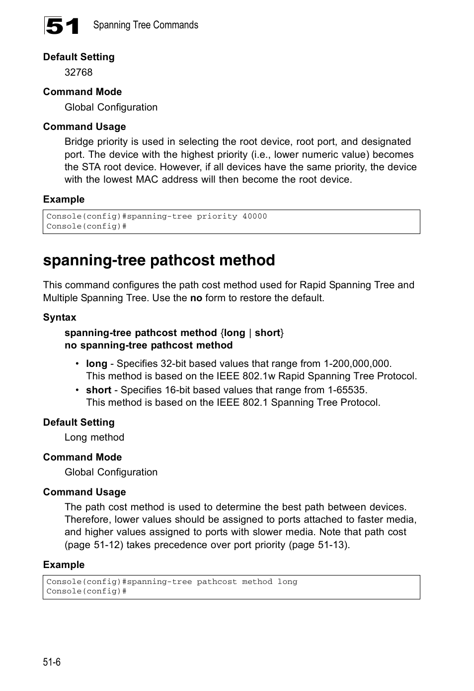 Spanning-tree pathcost method | Accton Technology ES4524D User Manual | Page 446 / 588