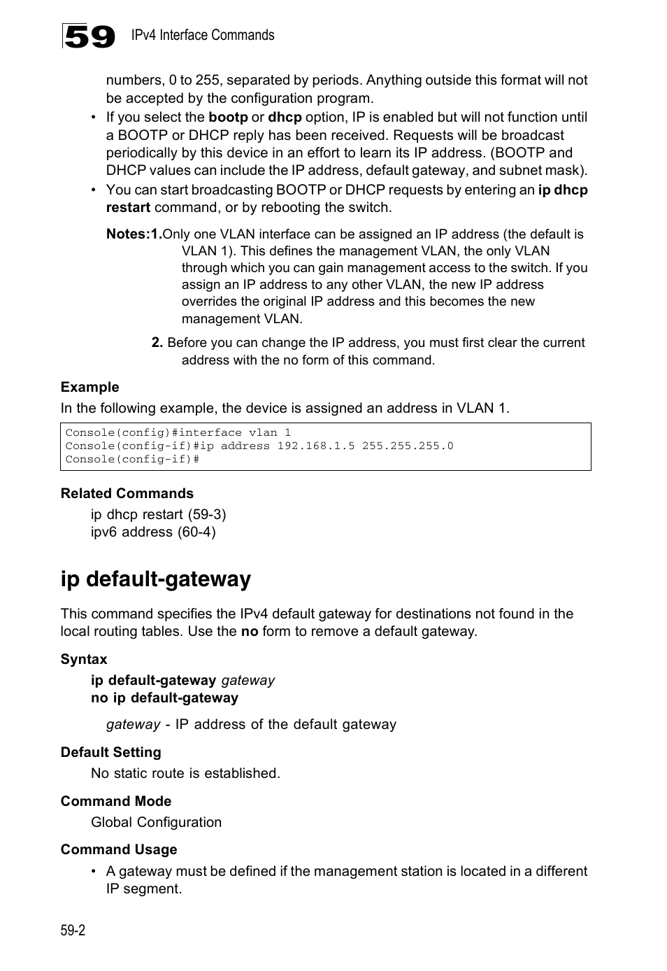 Ip default-gateway | Accton Technology ES4524D User Manual | Page 528 / 588
