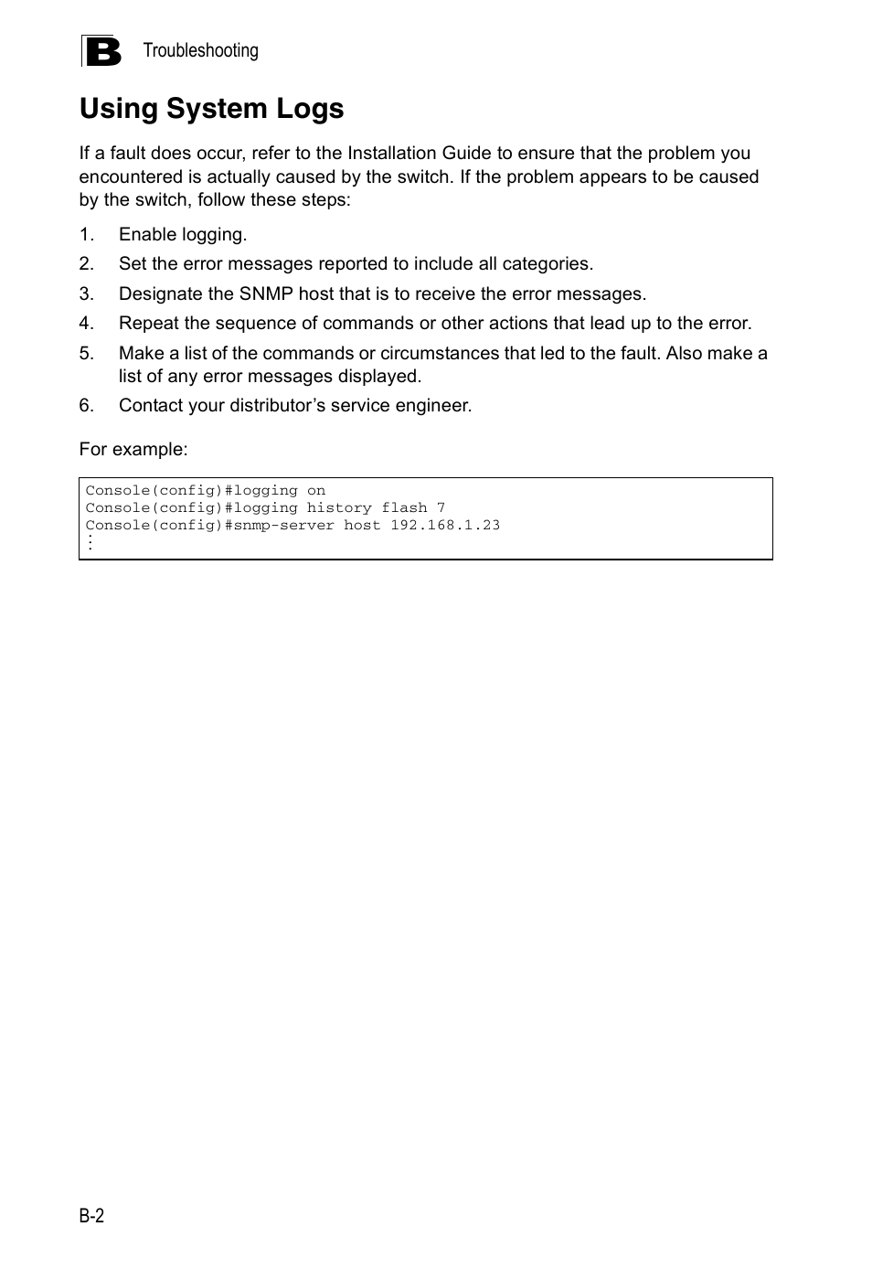 Using system logs | Accton Technology ES4524D User Manual | Page 574 / 588