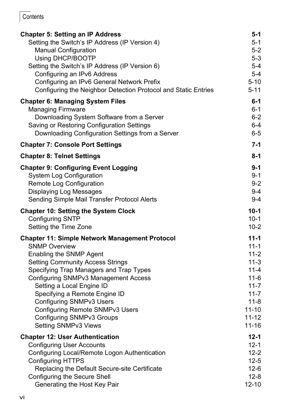 Accton Technology ES4524D User Manual | Page 6 / 588