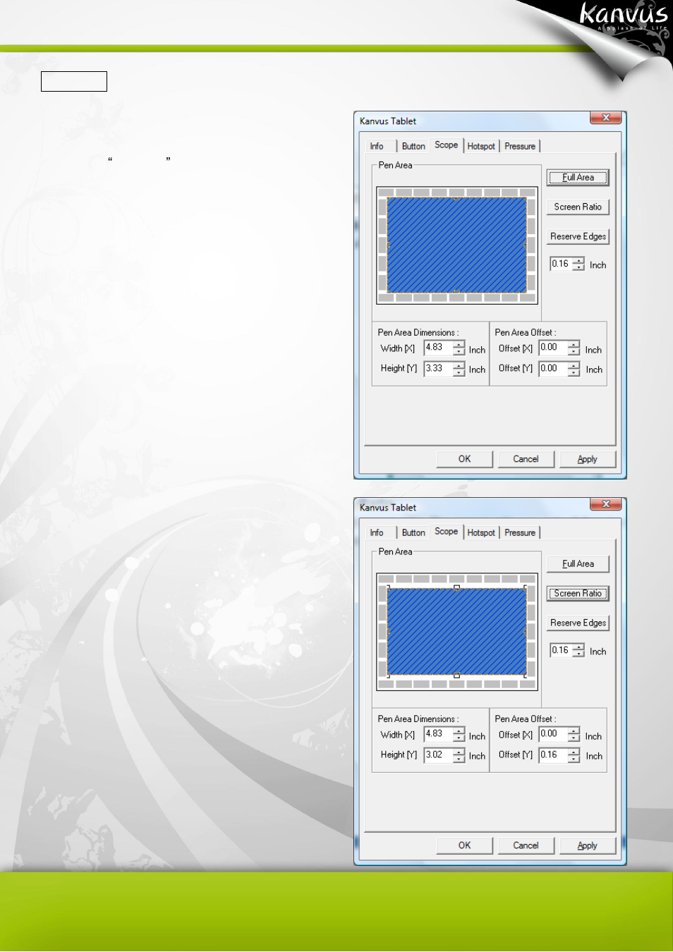 Scope | KWorld Kanvus Office 54 User Manual | Page 21 / 67