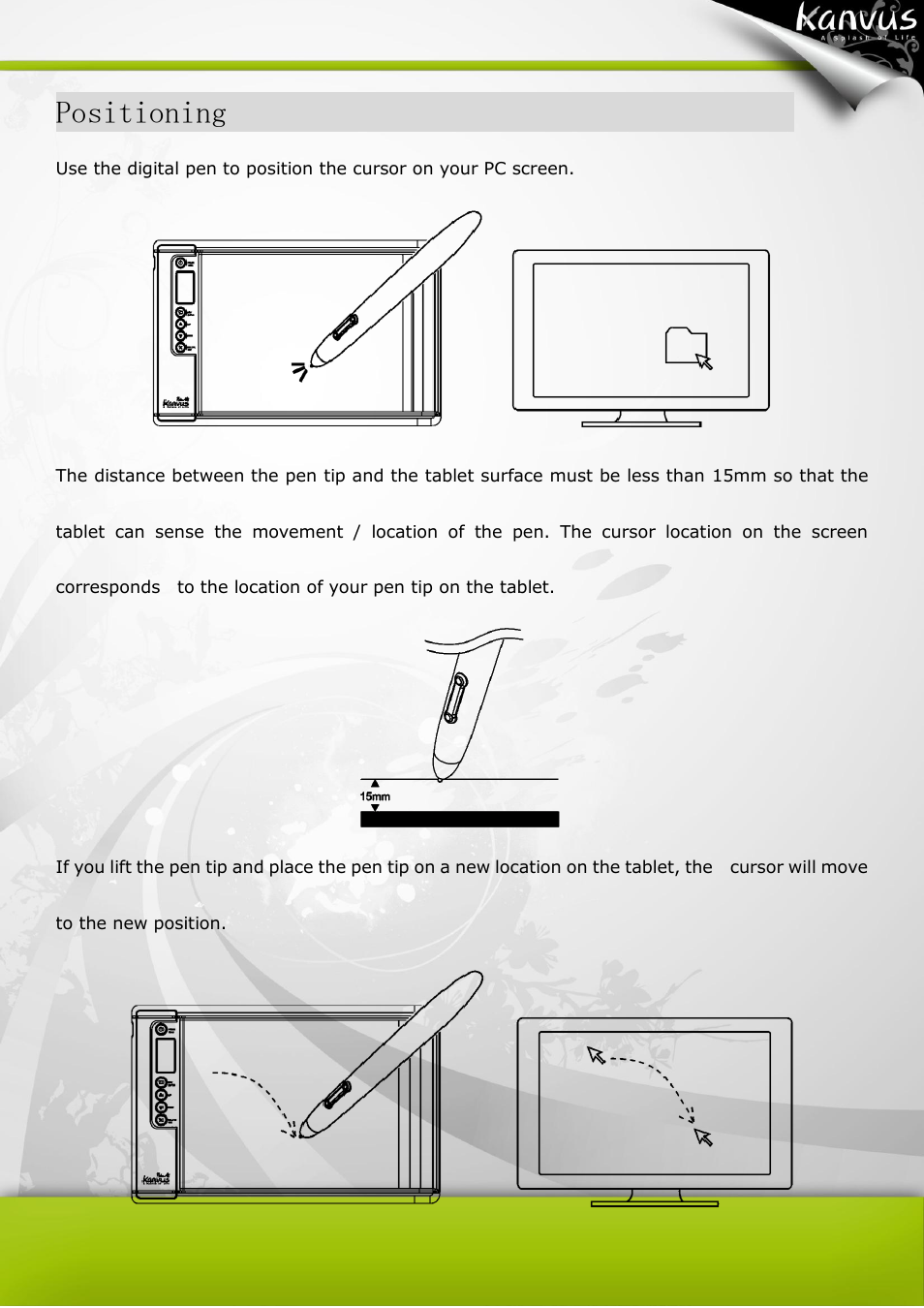 Positioning | KWorld Kanvus Note A5 User Manual | Page 140 / 167