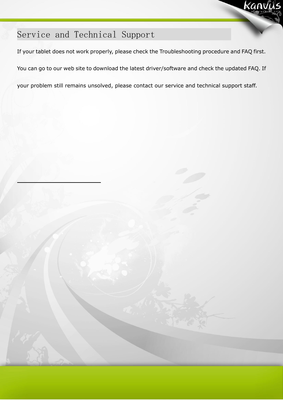 Service and technical support | KWorld Kanvus Note A5 User Manual | Page 161 / 167