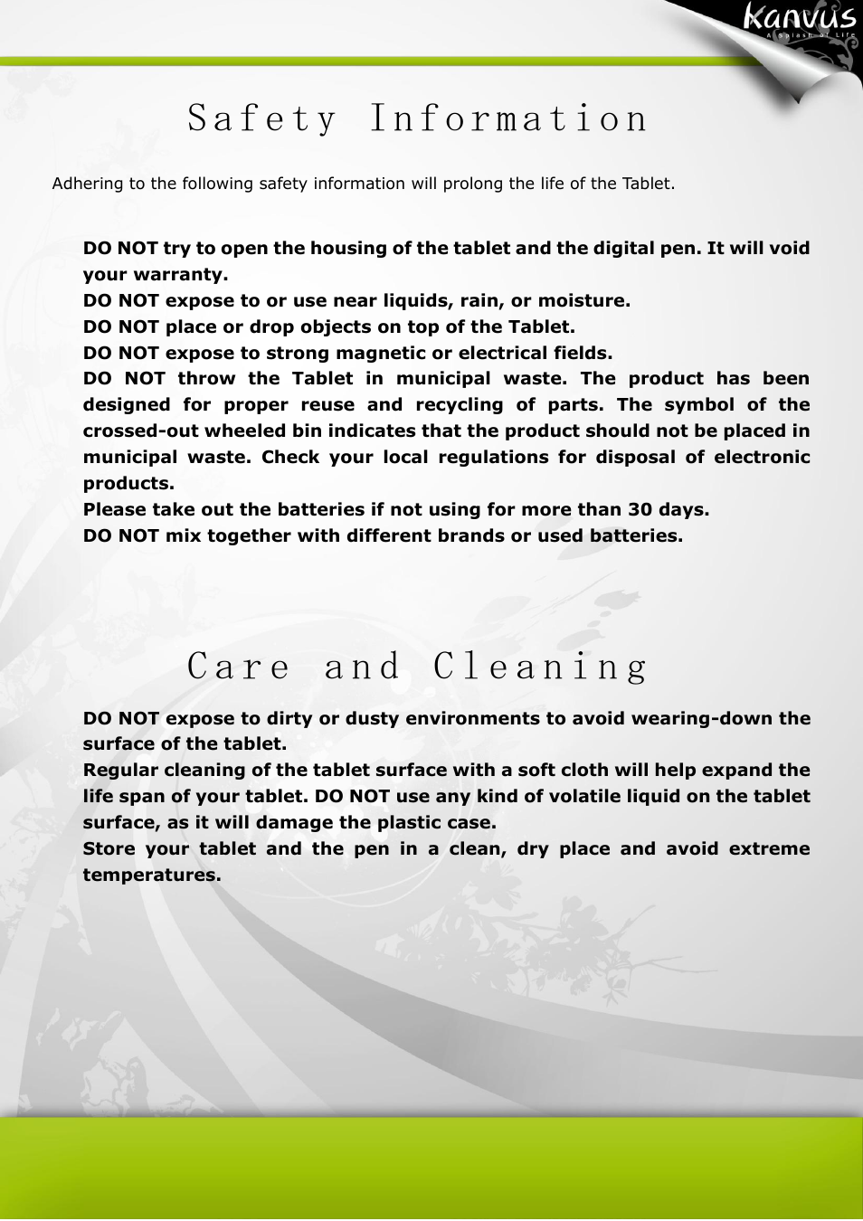 KWorld Kanvus Note A5 User Manual | Page 5 / 167