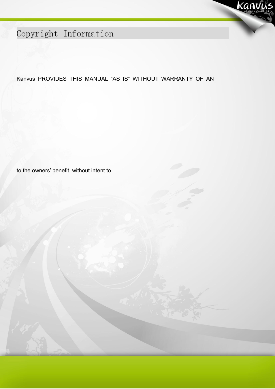 Copyright information | KWorld Kanvus Note A5 User Manual | Page 83 / 167