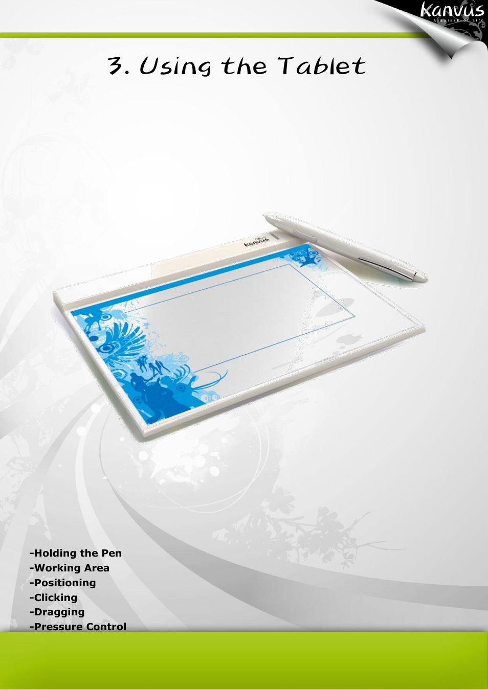 Using the tablet | KWorld Kanvus Office 53 User Manual | Page 37 / 81