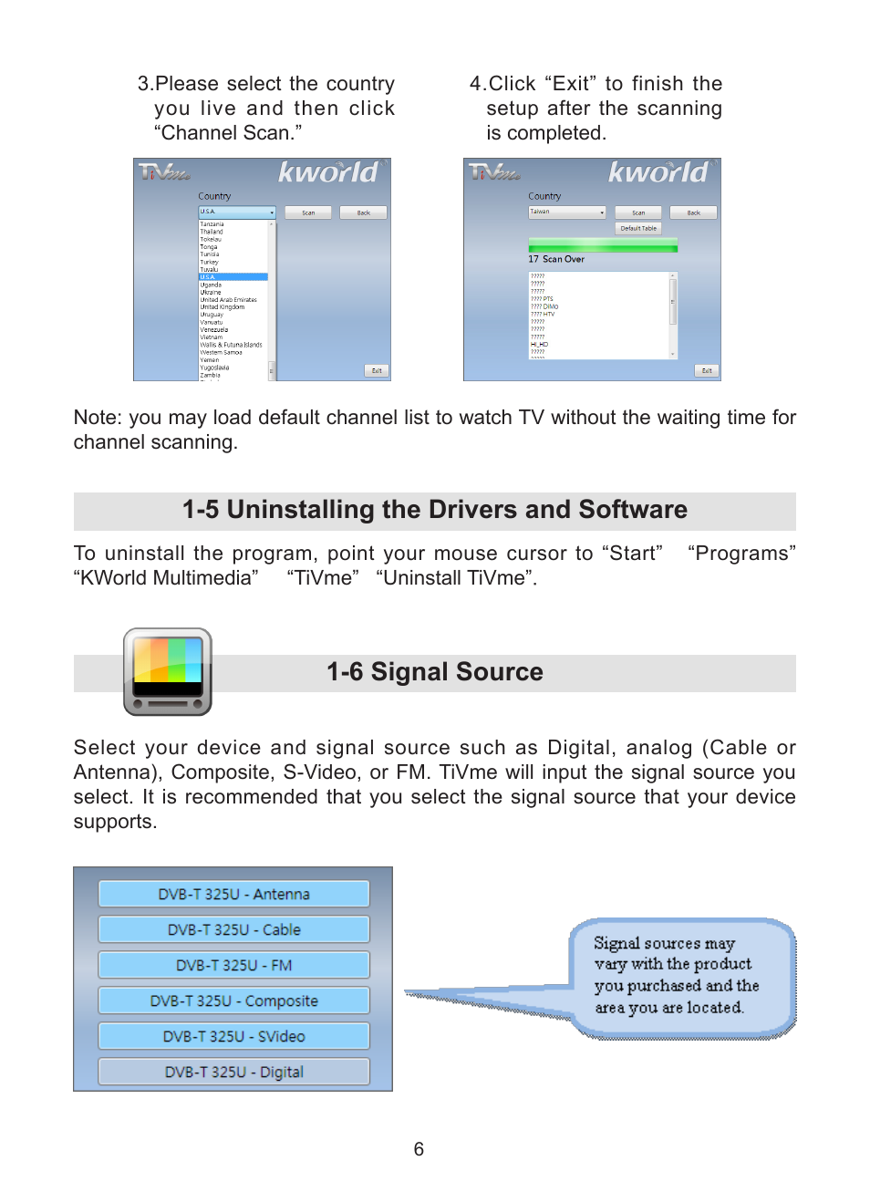 KWorld UB383-T User Manual | Page 6 / 49