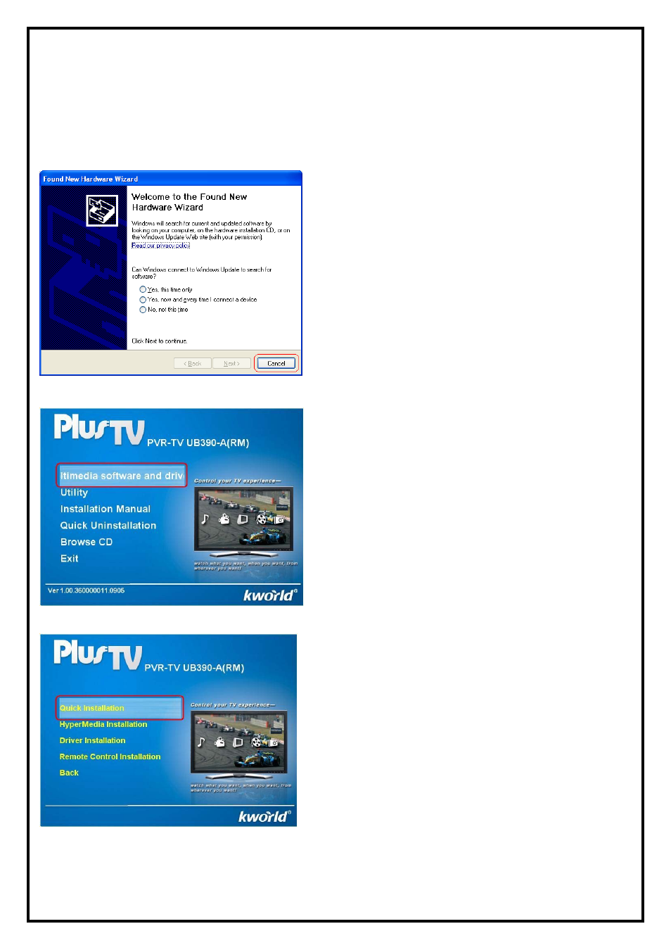 KWorld UB390-A User Manual | Page 4 / 10