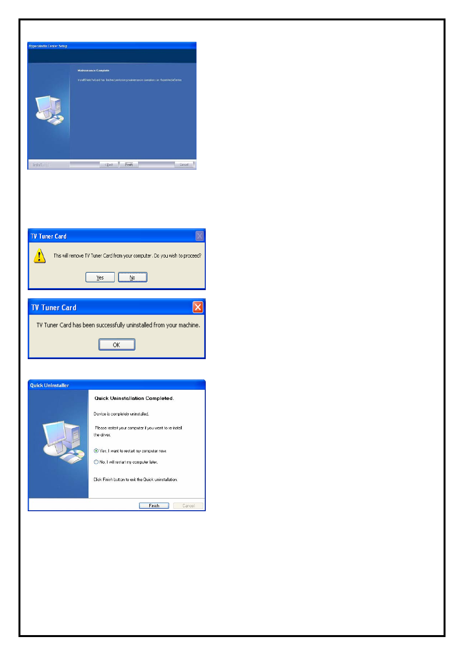 3 the remote uninstallation of pvr-tv 7131 | KWorld PVR-TV 7131 SE User Manual | Page 7 / 9