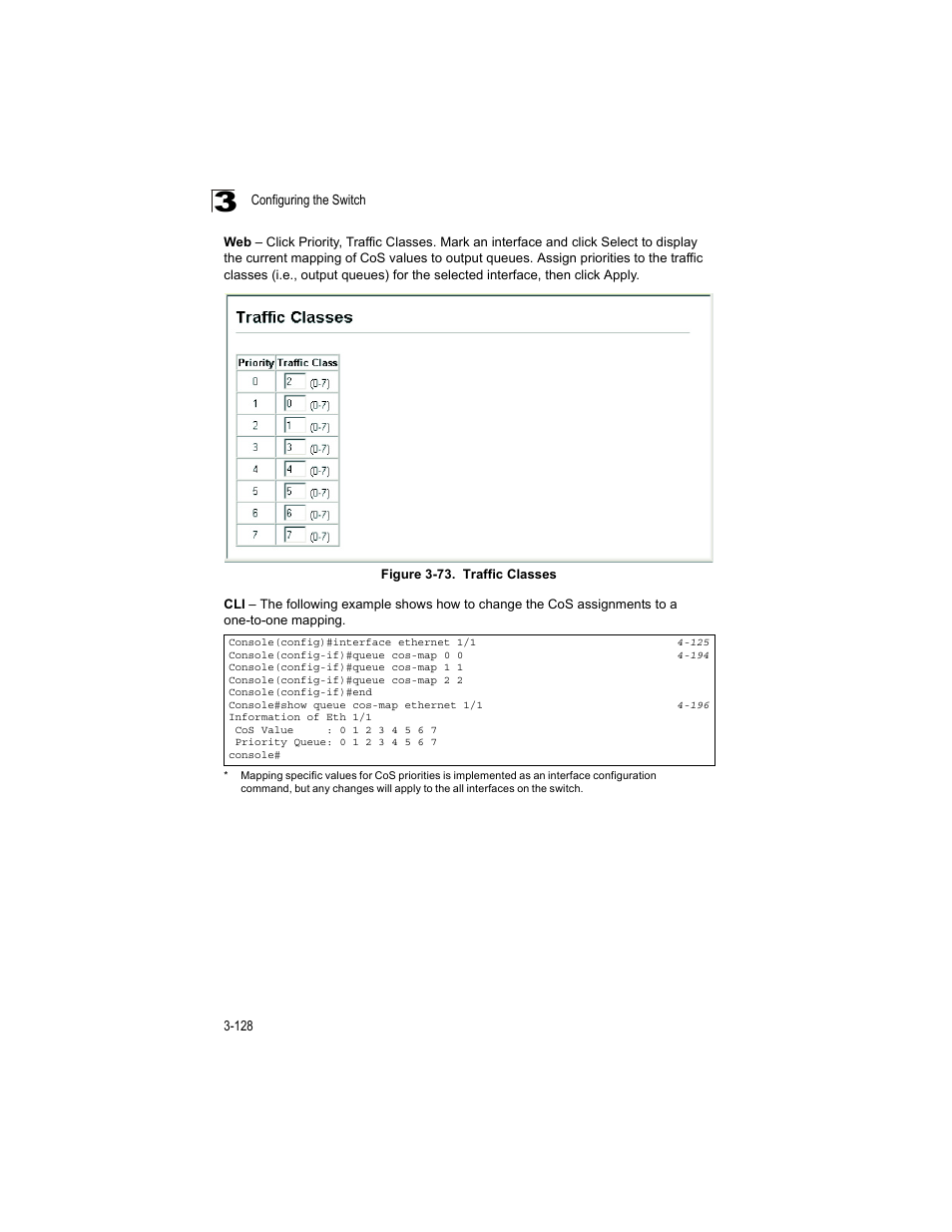 Figure 3-73, Traffic classes | Accton Technology ES4512C User Manual | Page 166 / 426