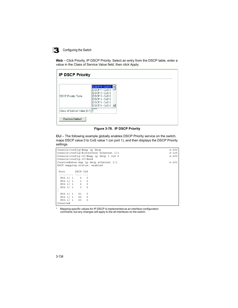 Figure 3-78, Ip dscp priority | Accton Technology ES4512C User Manual | Page 172 / 426