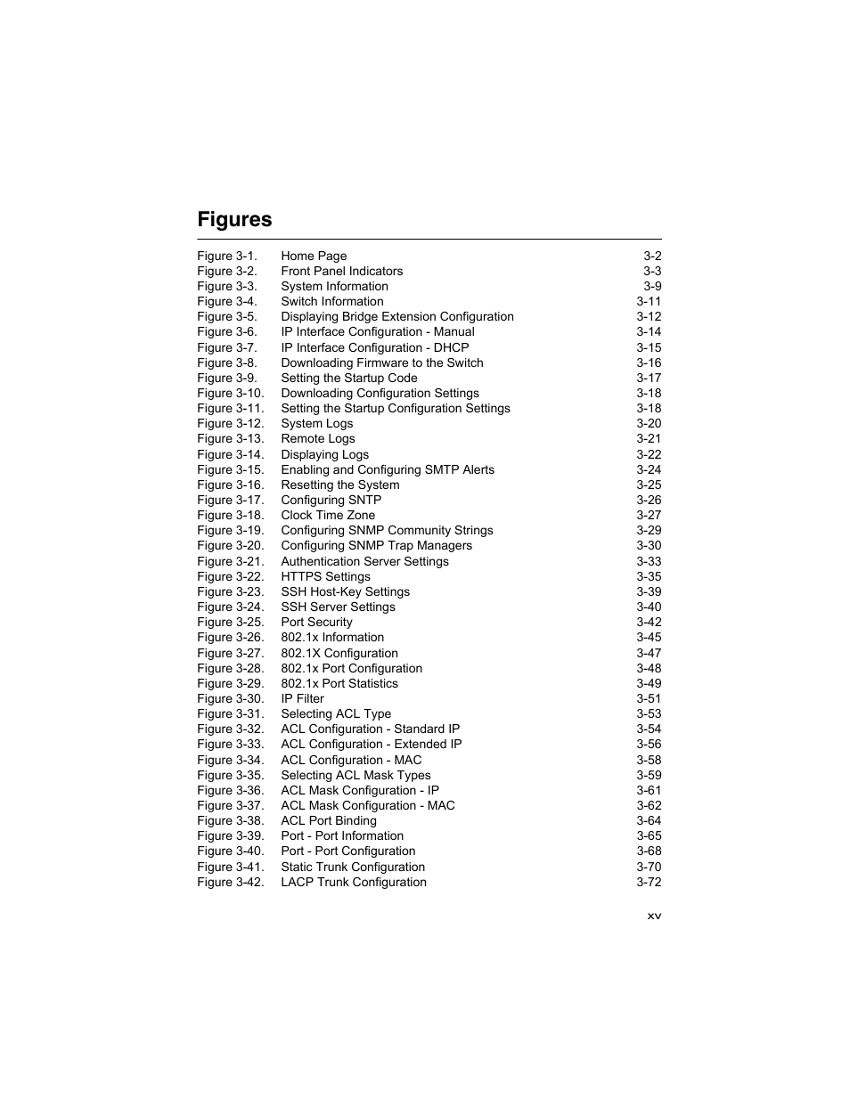 Figures | Accton Technology ES4512C User Manual | Page 19 / 426